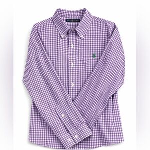 Men’s Ralph Lauren Purple Gingham Dress Shirt XXL